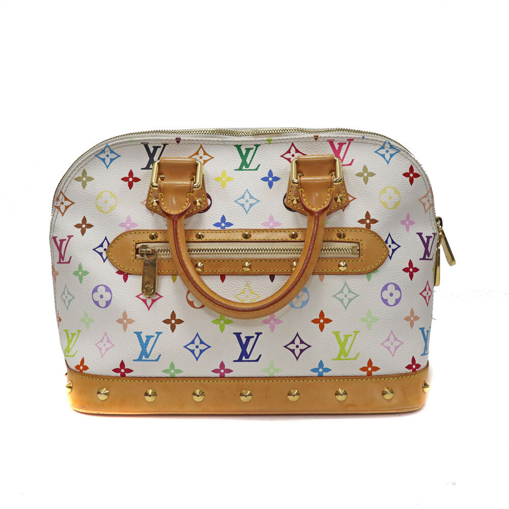 Louis Vuitton Alma Multicolor Handbag Canvas